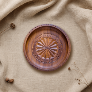 Handcrafted Wooden Decorative Plate 01