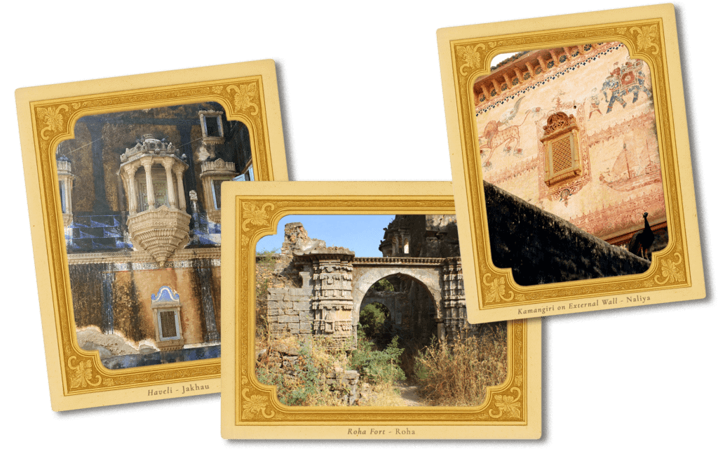 Historic Kutch architecture with intricate designs and ancient stone structures.